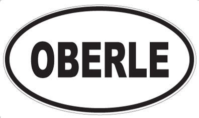 OBERLE - Oval Sticker