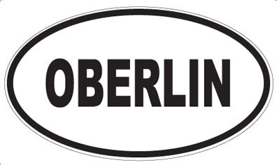 OBERLIN - Oval Sticker