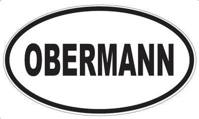 OBERMANN - Oval Magnet