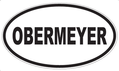 OBERMEYER - Oval Sticker