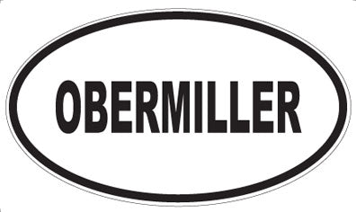 OBERMILLER - Oval Magnet