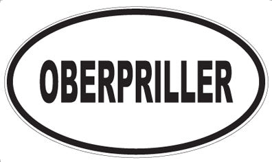 OBERPRILLER - Oval Sticker