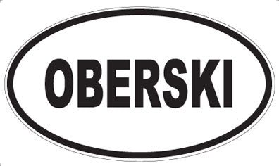 OBERSKI - Oval Magnet