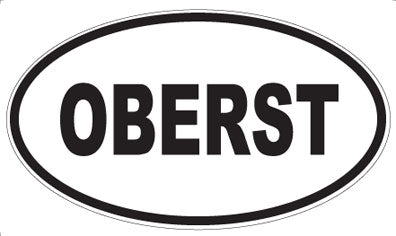 OBERST - Oval Magnet