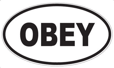 OBEY - Oval Sticker