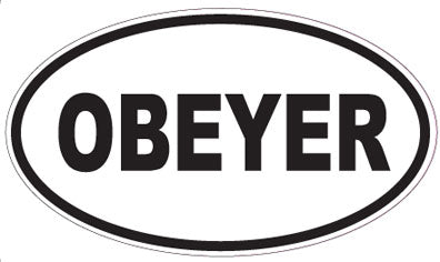 OBEYER - Oval Sticker