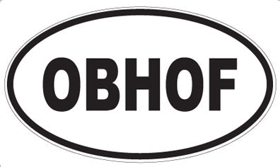 OBHOF - Oval Sticker
