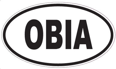 OBIA - Oval Sticker