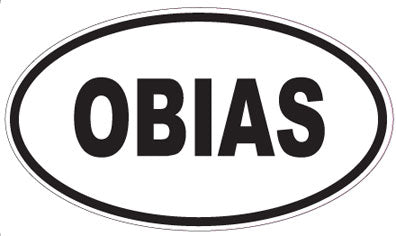 OBIAS - Oval Sticker
