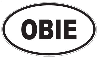 OBIE - Oval Sticker