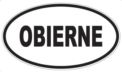 OBIERNE - Oval Magnet
