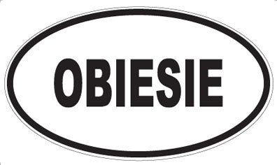 OBIESIE - Oval Sticker