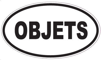 OBJETS - Oval Sticker