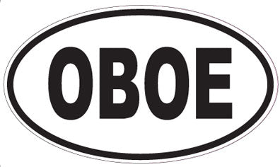 OBOE - Oval Sticker