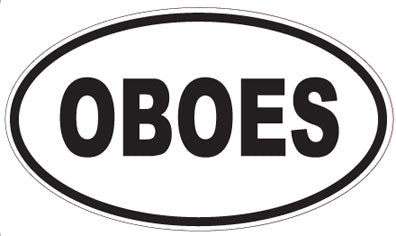 OBOES - Oval Sticker