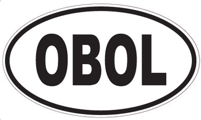OBOL - Oval Sticker