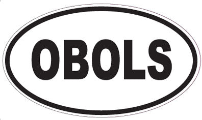 OBOLS - Oval Sticker