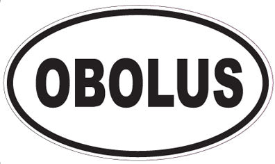 OBOLUS - Oval Sticker