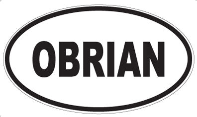 OBRIAN - Oval Sticker