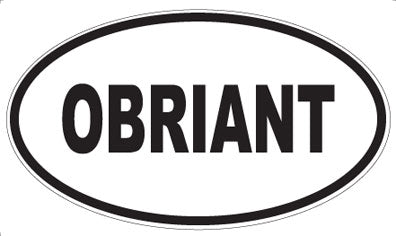 OBRIANT - Oval Sticker