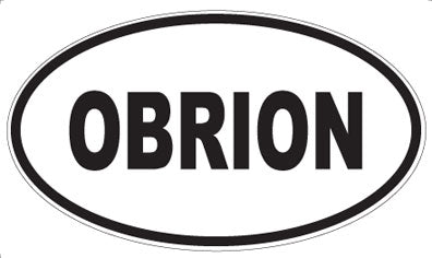 OBRION - Oval Sticker
