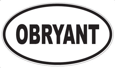 OBRYANT - Oval Magnet