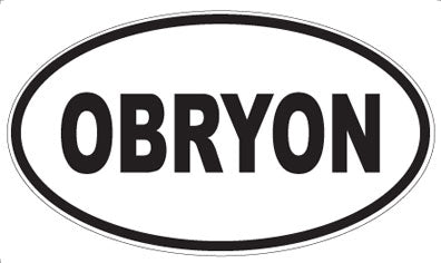 OBRYON - Oval Sticker