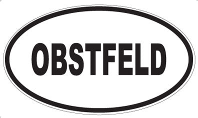 OBSTFELD - Oval Sticker