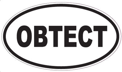 OBTECT - Oval Sticker