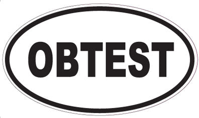 OBTEST - Oval Sticker