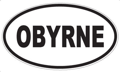 OBYRNE - Oval Magnet