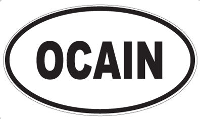 OCAIN - Oval Sticker