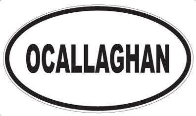 OCALLAGHAN - Oval Sticker