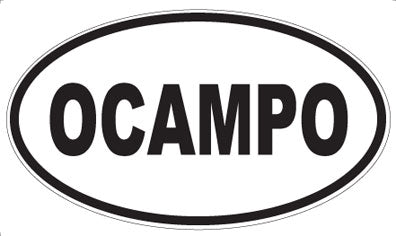 OCAMPO - Oval Magnet