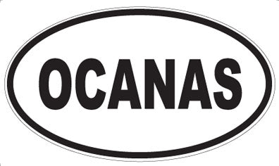 OCANAS - Oval Sticker