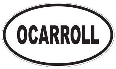 OCARROLL - Oval Magnet