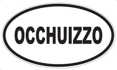 OCCHUIZZO - Oval Sticker