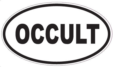 OCCULT - Oval Sticker