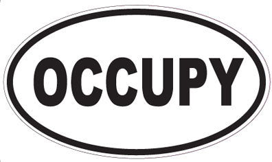 OCCUPY - Oval Sticker