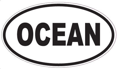 OCEAN - Oval Magnet