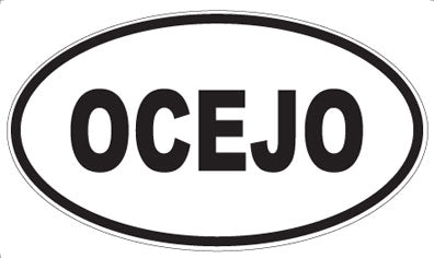 OCEJO - Oval Sticker