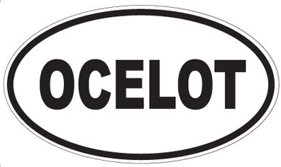 OCELOT - Oval Sticker
