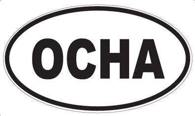 OCHA - Oval Sticker
