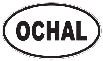 OCHAL - Oval Sticker