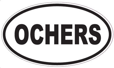 OCHERS - Oval Sticker