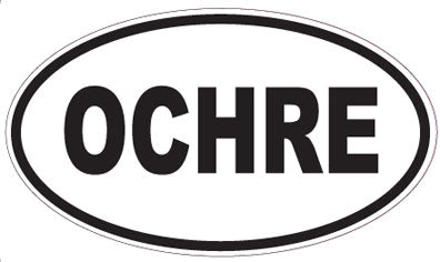 OCHRE - Oval Sticker