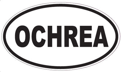 OCHREA - Oval Sticker
