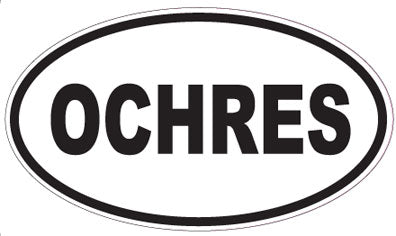 OCHRES - Oval Sticker