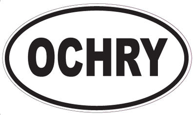 OCHRY - Oval Sticker