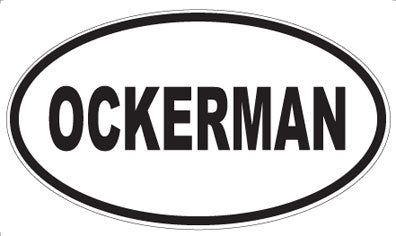OCKERMAN - Oval Magnet